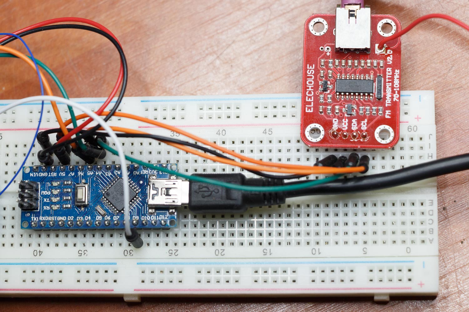 omroeper hoogte Brood FM zender module van Elechouse voor Arduino – DJO Amersfoort